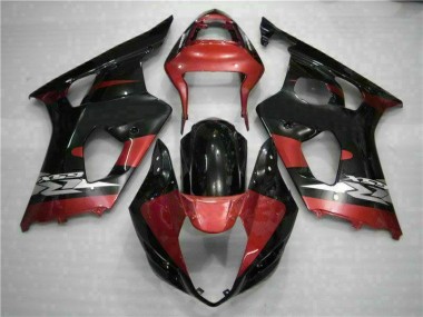 Kit Carenagem Moto GSXR 1000 K3 2003-2004 - Vermelho Preto