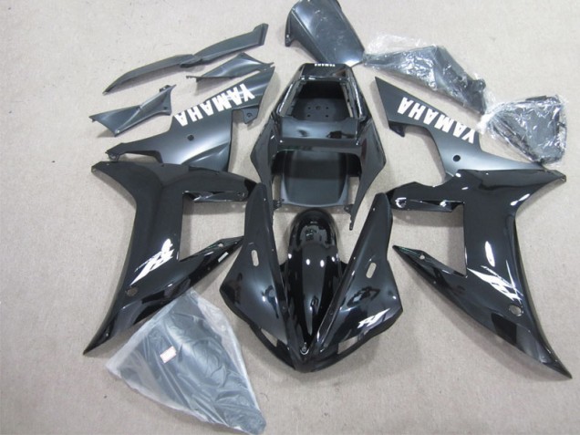 Kit Carenagem Moto R1 2002-2003 - Preto Branco
