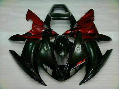 Kit Carenagem Moto R1 2002-2003 - Preto Vermelho