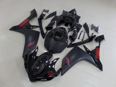 Kit Carenagem Moto R1 2007-2008 - Preto Fosco Vermelho