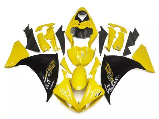 Kit Carenagem Moto R1 2009-2011 - Amarelo Preto