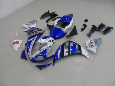Kit Carenagem Moto R1 2009-2011 - Azul Branco