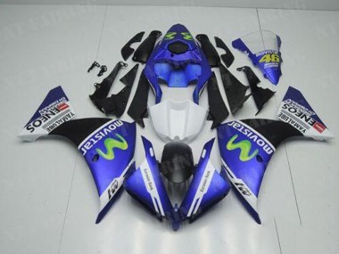 Kit Carenagem Moto R1 2012-2014 - Azul Branco Preto