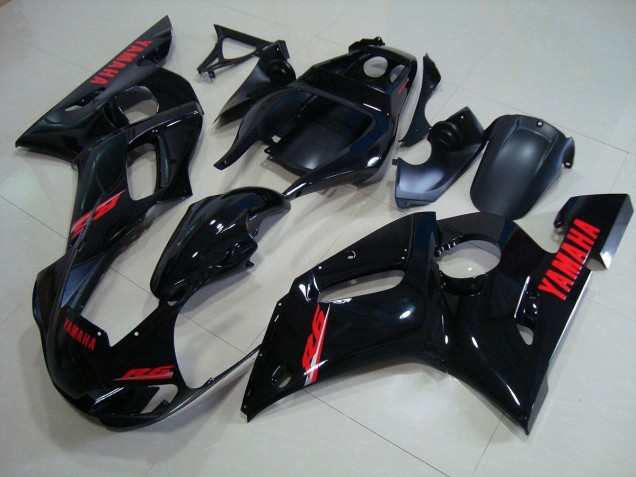 Kit Carenagem Moto R6 1998-2002 - Preto Brilhante Vermelho Decalques