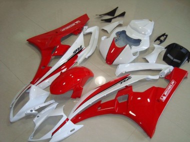 Kit Carenagem Moto R6 2006-2007 - Vermelho Branco