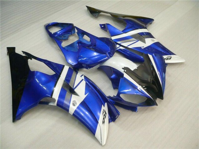 Kit Carenagem Moto R6 2008-2016 - Azul Branco Preto