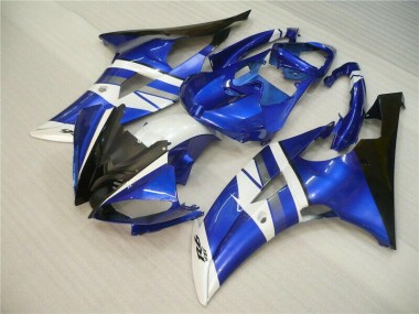 Kit Carenagem Moto R6 2008-2016 - Azul Branco Preto
