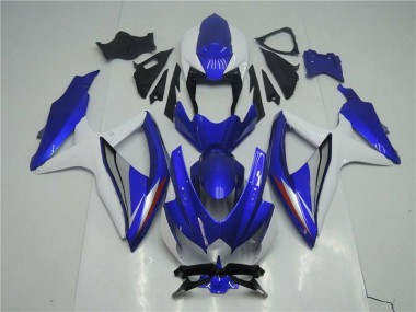 Kit Completo Carenagem Moto GSXR 600 / 750 K8 2008-2010 - Azul Branco