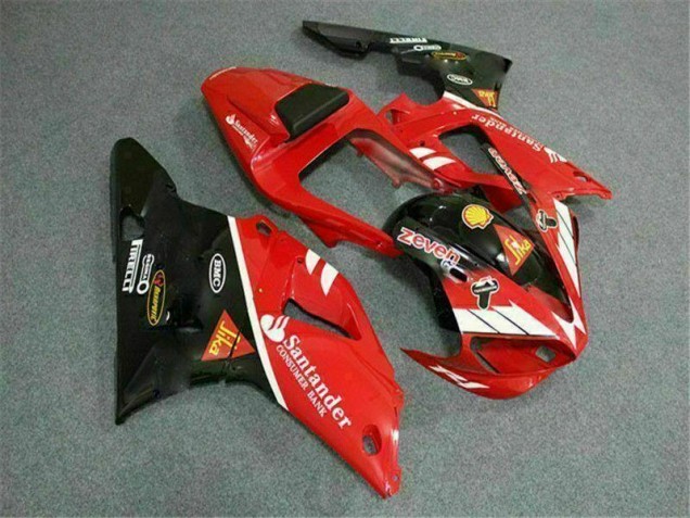 Kit Completo Carenagem Moto R1 2000-2001 - Vermelho