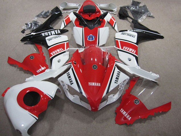 Kit Completo Carenagem Moto R1 2007-2008 - Vermelho Branco