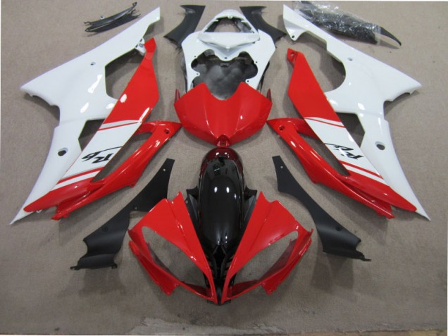 Kit Completo Carenagem Moto R6 2008-2016 - Vermelho Branco Preto
