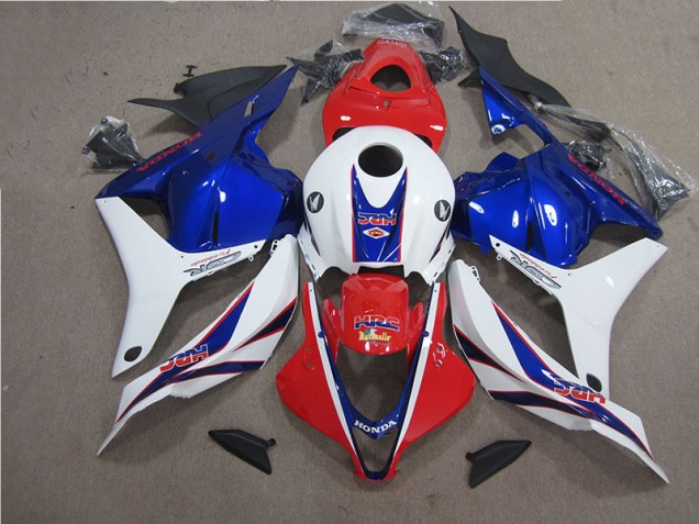Kits Carenagem Moto CBR 600RR 2009-2012 - Vermelho Branco Azul HRC