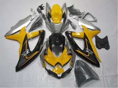 Kits Carenagem Moto GSXR 1000 K7 2007-2008 - Amarelo Preto