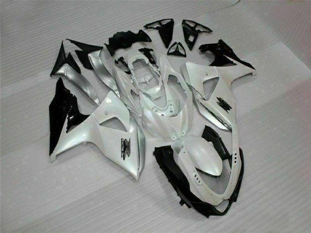 Kits Carenagem Moto GSXR 1000 K9 2009-2016 - Branco Preto Kits Carenagem Moto GSXR 1000 K9 2009-2016 - Branco Preto