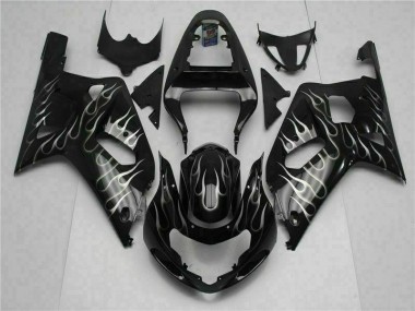 Kits Carenagem Moto GSXR 600 / 750 K1 K2 K3 2001-2003 - Preto