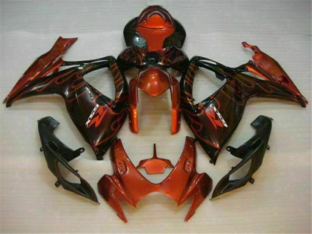 Kits Carenagem Moto GSXR 600 / 750 K6 2006-2007 - Vermelho