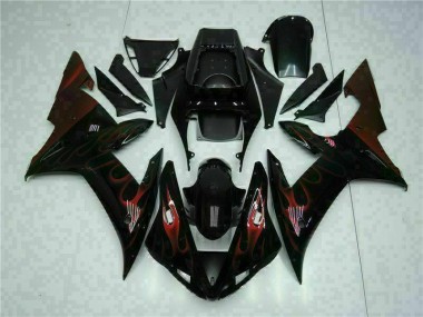 Kits Carenagem Moto R1 2002-2003 - Preto