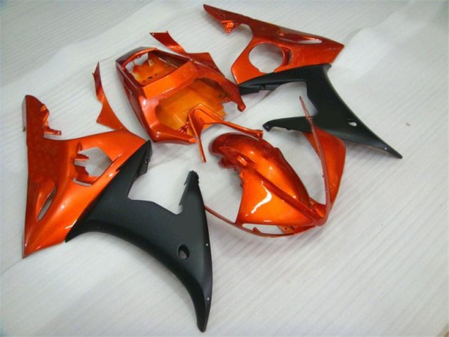 Kits Carenagem Moto R6 2003-2005 - Laranja Preto Kits Carenagem Moto R6 2003-2005 - Laranja Preto