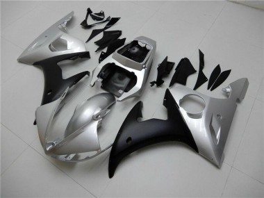 Kits Carenagem Moto R6 2003-2005 - Prata Preto