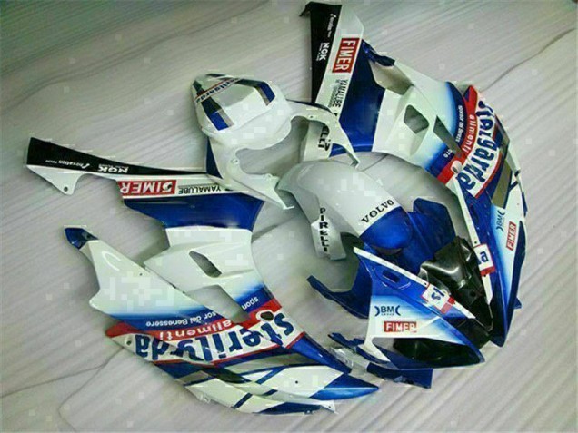 Kits Carenagem Moto R6 2006-2007 - Branco Azul
