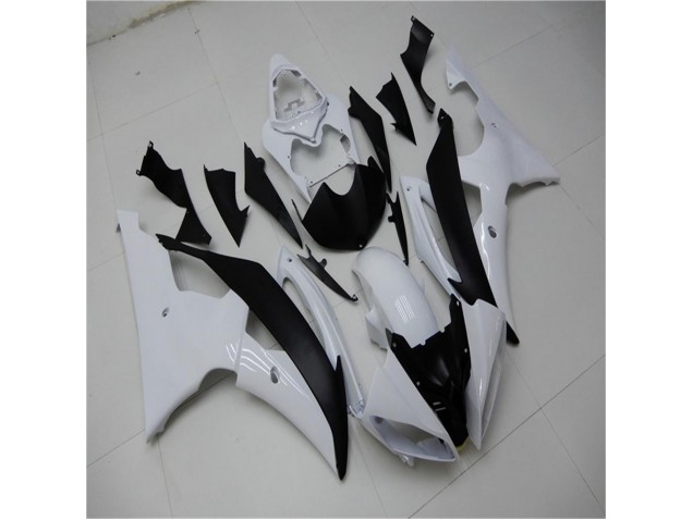 Kits Carenagem Moto R6 2008-2016 - Branco Preto Kits Carenagem Moto R6 2008-2016 - Branco Preto
