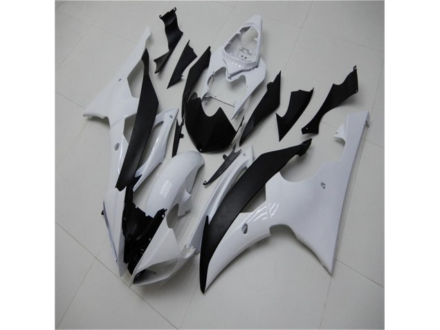 Kits Carenagem Moto R6 2008-2016 - Branco Preto Kits Carenagem Moto R6 2008-2016 - Branco Preto