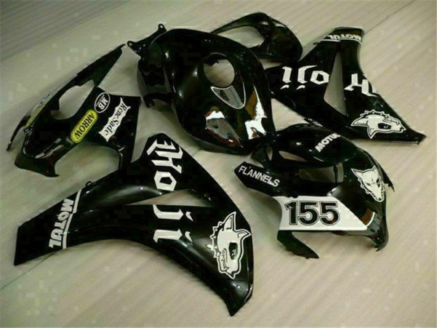 Kits Completo Carenagem Moto CBR 1000RR 2008-2011 - Preto