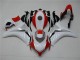 Moto Plástico CBR 1000RR 2008-2011 - Branco Vermelho