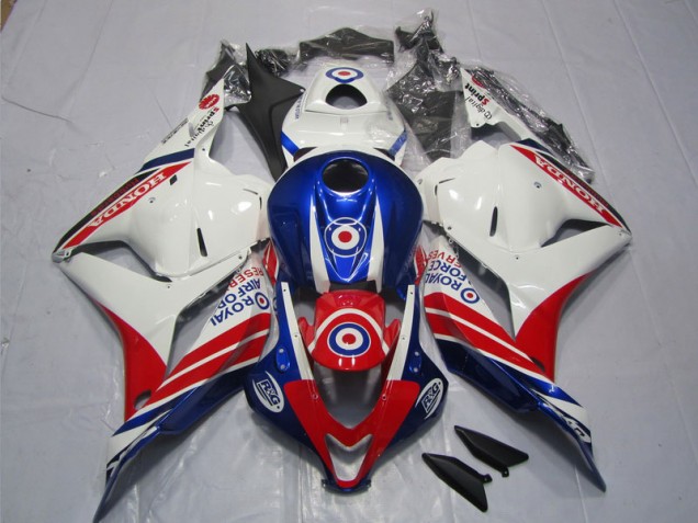 Moto Plástico CBR 600RR 2009-2012 - Branco Azul Vermelho