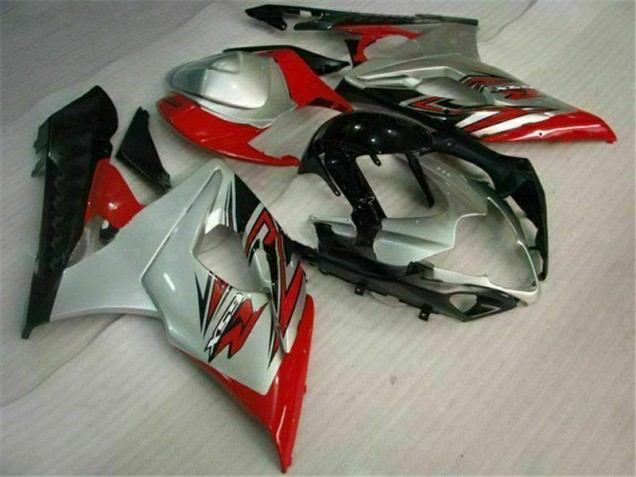 Moto Plástico GSXR 1000 K5 2005-2006 - Vermelho Branco