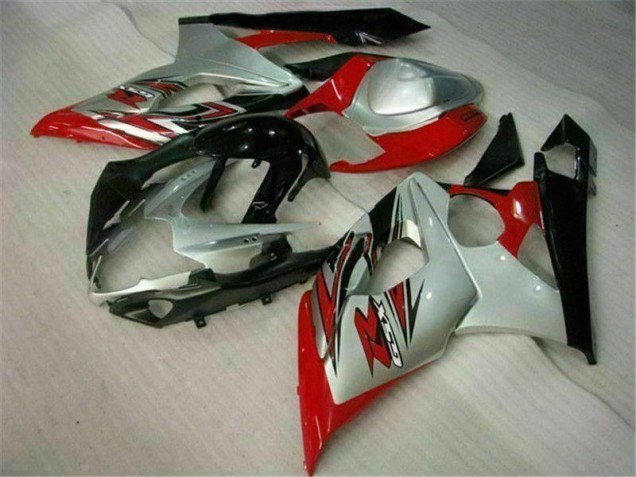 Moto Plástico GSXR 1000 K5 2005-2006 - Vermelho Branco