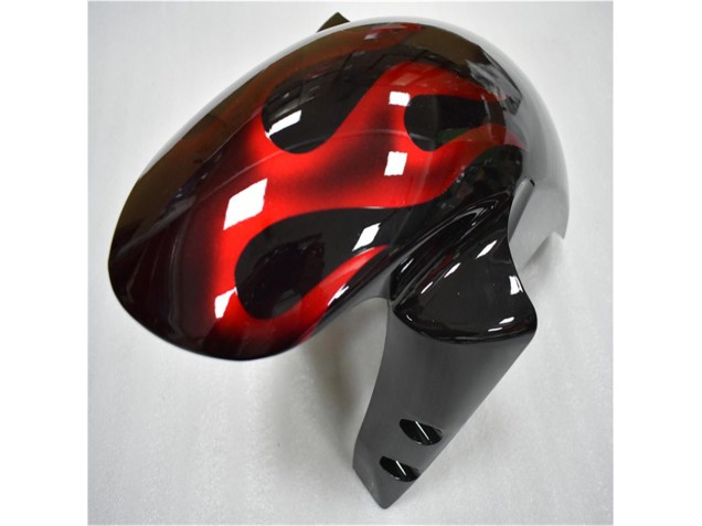 Moto Plástico R6 2003-2005 - Preto Vermelho Chama Moto Plástico R6 2003-2005 - Preto Vermelho Chama