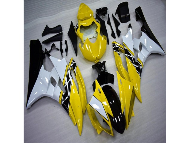 Moto Plástico R6 2006-2007 - Amarelo Branco Preto