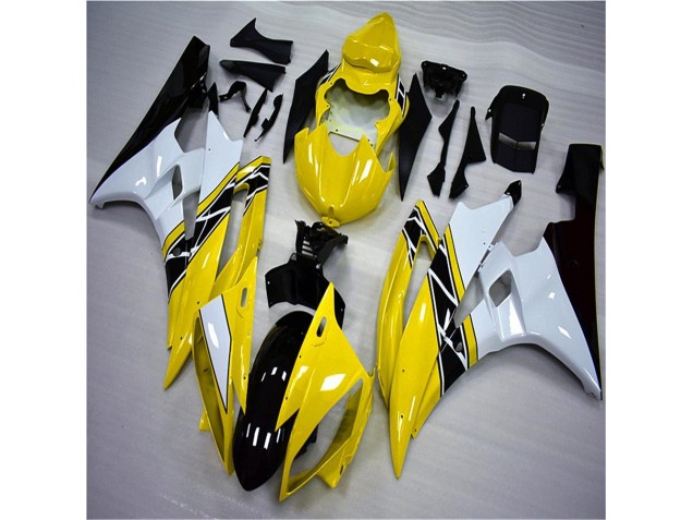 Moto Plástico R6 2006-2007 - Amarelo Branco Preto