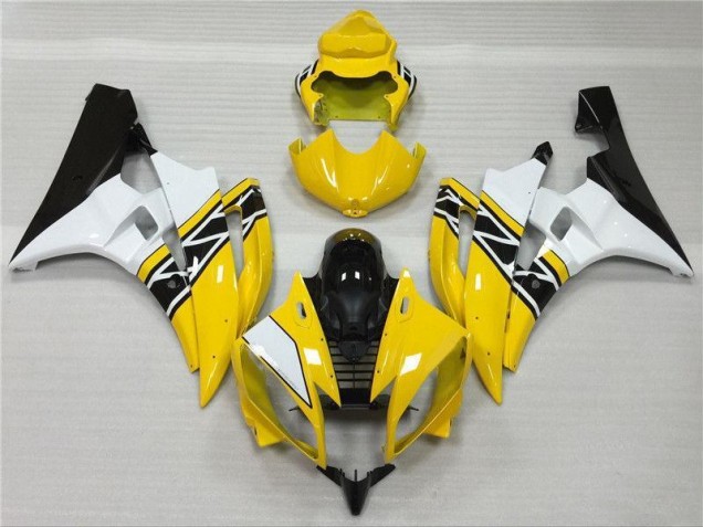 Moto Plástico R6 2006-2007 - Amarelo Branco Preto