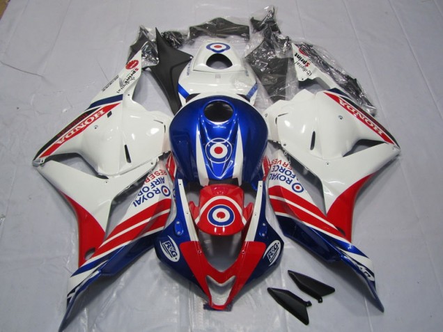 Moto Plásticos CBR 600RR 2009-2012 - Branco Azul Vermelho