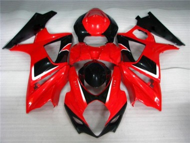 Moto Plásticos GSXR 1000 K9 2009-2016 - Vermelho Preto