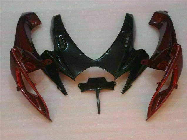 Moto Plásticos GSXR 600 / 750 K6 2006-2007 - Preto Vermelho Moto Plásticos GSXR 600 / 750 K6 2006-2007 - Preto Vermelho