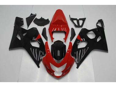 Moto Plásticos GSXR 750 K4 2004-2005 - Vermelho Preto
