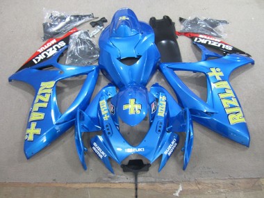 Moto Plásticos GSXR 750 K6 2006-2007 - Azul Amarelo Rizla